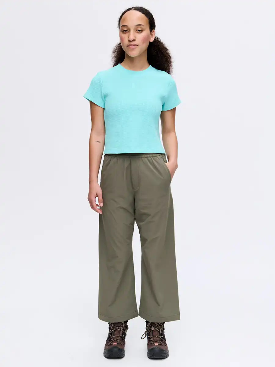 RecTrek Cropped Wide Leg Pant
